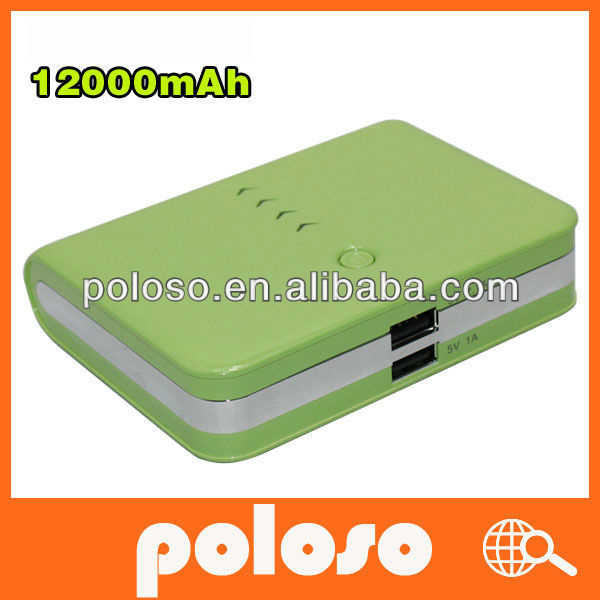 12000mah power bank external battery pack, external power bank